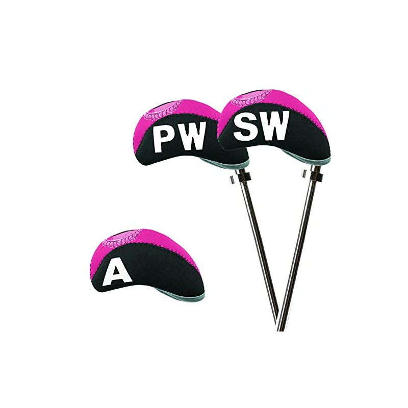 10 Pcs Golf Club Iron Head Covers Protector Headcover with