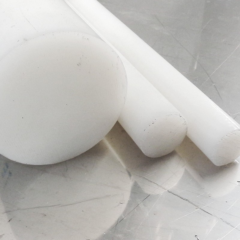 Polyamide PA6 Round Rod, Natural, Diameter 40 mm, Plastic Rod