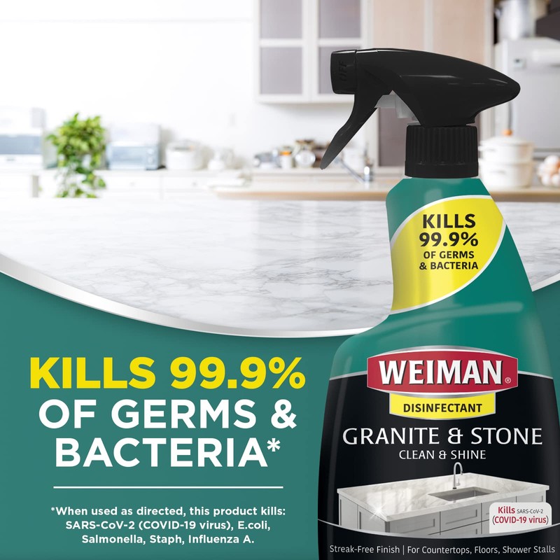 Weiman Disinfectant Granite Daily Clean & Shine, 24 Fl Oz