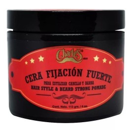 Charle's  Charle's Cera Fijación Fuerte Café Vainilla 113 G