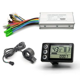 Electric Bike HUB Motor Controller, 22A 36V/48V 500W Brushless Motor Controller and LCD S866 Display with 130X Thumb Throttle Ebike Conversion Kit