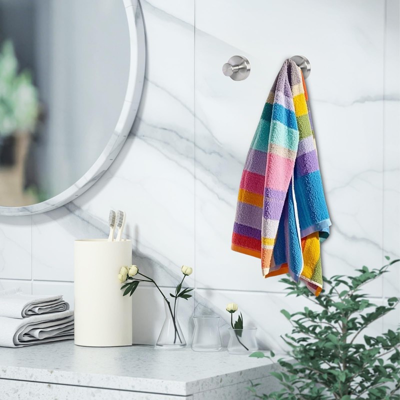 Laexepelle Suction Cup Hooks, Heavy Duty Large Stainless Steel Waterproof