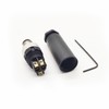 Pack of 5 M8 3-pin plug round connectors, on-site mounted