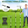 Ukiupop Long Handle Weed Puller Tool – 2-in-1 Handle Garden