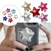 20pcs Sliver Star Sew On Patches,Bling Leather Star Patches Appliques