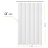 N&Y HOME Extra Long Shower Curtain Liner Fabric 72 x