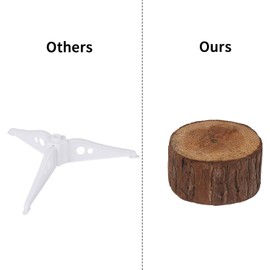 B 2ft/60CM Christmas Tree 80 Tips Mini Artificial Tree with Wooden Stand (GREEN)