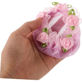Baluue 5 Piezas Accesorios para el cabello redecillas marrones redecillas para el cabello de las mujeres lazos para el para niños a para el de color poliéster