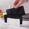 CRYSTALIA Napkin Holder, Small White Ceramic Tissue Dispenser for Home