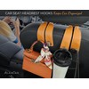 ALEACAR Premium Leather Car Purse Hook (1 Pack), Elegant Car