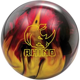 Brunswick Rhino Bowling Ball, Red/Black/Gold, 13 lb