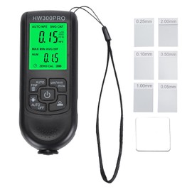Digital Coating Thickness Gauge High Accuracy Anti Slip Paint Mil Thickness Meter Gauge for Car and Industrial Black