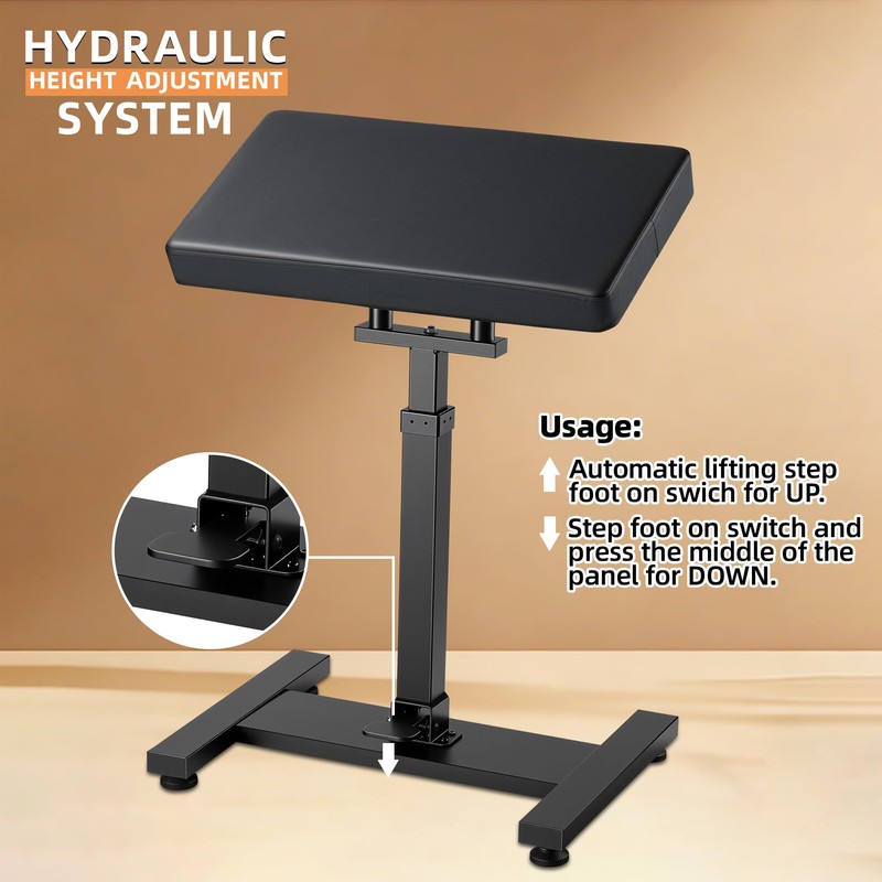POARMEEY Upgraded Tattoo Arm rest XXL, Hydraulic System Adjustable Height