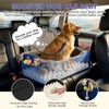 Dog Car Seat for Medium Large Dogs, 4" Elevated Dog