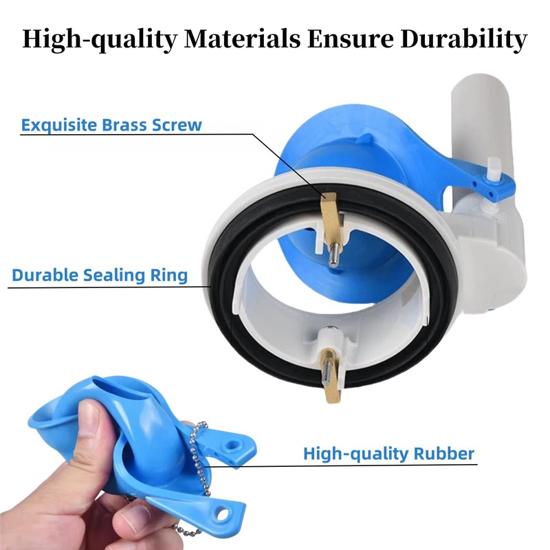Banhey Toilet Flush Valve Assembly, 3 Inch, Compatible with One