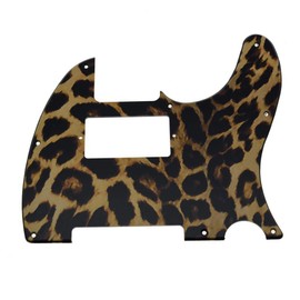 Dopro 8 Hole Tele Guitar 3D Printed plastic Humbucker Pick Guard for modern standard USA/Mexican Fender Telecaster Leopard Stripe