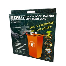SealRay Carbon Seal for Outdoor Trash Can - Odor Neutralizer With Fragrance - Trash Can Odor Control. Fits All Outdoor Trash Containers With Lids. For All Outdoor Garbage Cans With Wheels