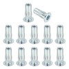 PATIKIL 12 Pcs Multi-Grip Rivet Nuts, 5/16-18 Pre-Bulbed Shank Flat