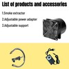Fume Extractor DC-12V 120mm*120mm Adjustable Suction Soldering Fan for Soldering