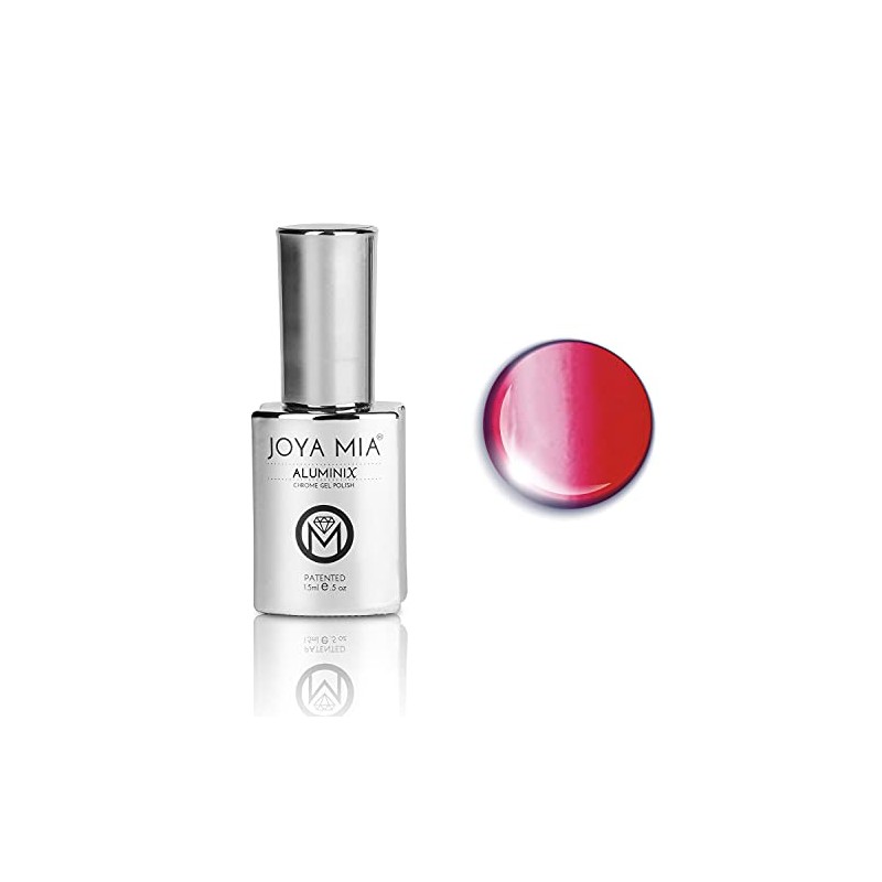 JOYA MIA Aluminix Chrome Gel Nail Polish Silver Base Long