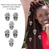 20PCS Beard Beads with Holes Dreadlock Ornaments DIY Vikings Beard