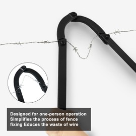 Fence Stretching and Tightening Tool, Barbed Wire Tightener Designed for Fence Restoration and Repair, Heavy Duty Robust Fence Repair Tool Weight of 5.5lb