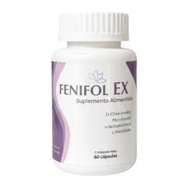 Fenifol EX Suplemento Alimenticio con D-Chiro-Inositol, Myo-Inositol, Ácido Fólico y Alfa-Lactoalbúmina, 60 Cápsulas