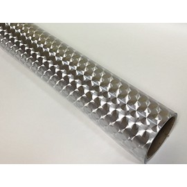 Roll of Engine Turn Sign Vinyl (Large Engine Turn (24 inch x 10 ft), Silver)