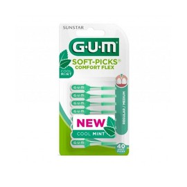 Gum Soft Picks Comfort Flex Cool Mint Medium 40 pcs