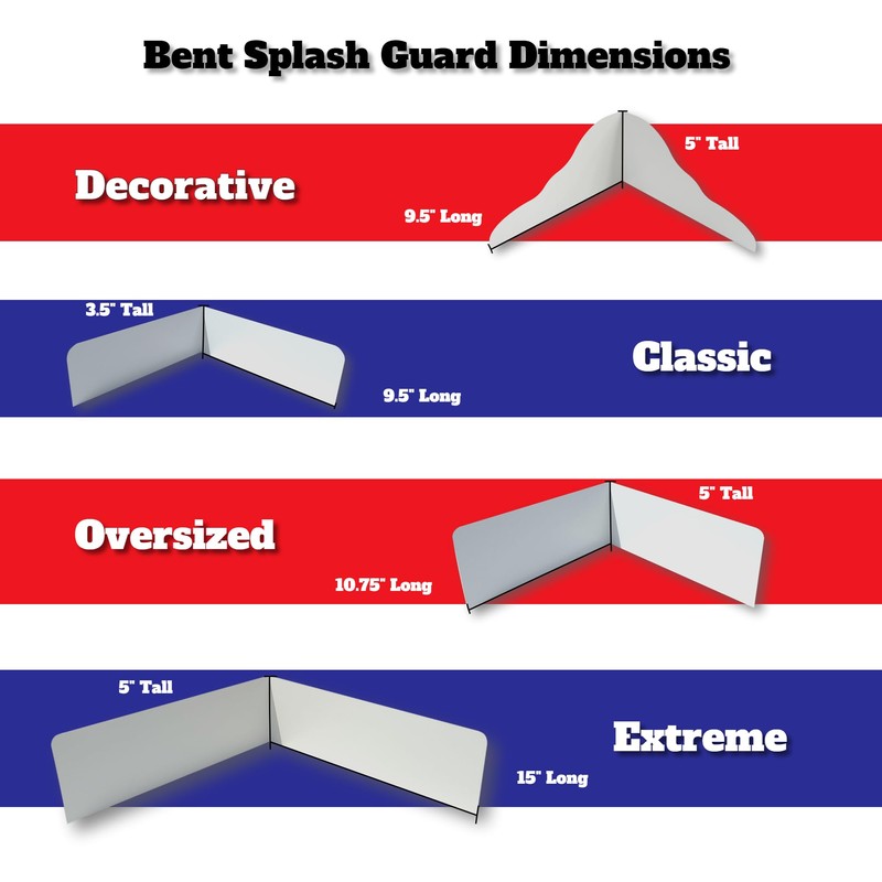 Eagle 1 Rain Gutter Valley Splash Guards, Straight or Bent
