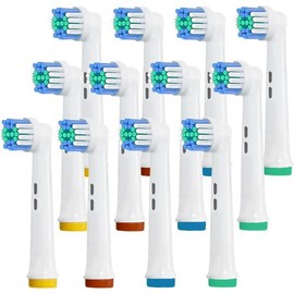 Replacement brush Heads for  B ,12 Pack Soft  Heads,Deep and Precise ning for  B Replacement Heads Precision Refills - Color: B-12 Pack Black Toothbrush Heads