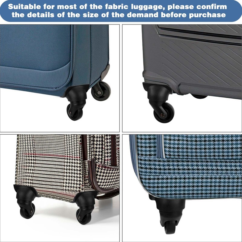 CAUTIOUS Suitcase Wheels Suitcase Wheels Replacement Wheels Luggage Case 2