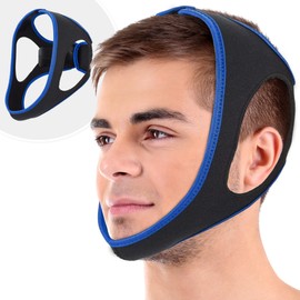 Adjustable Anti Snore Chin Strap - 5 Pack - Effective Snoring Solution - Breathable CPAP - Unisex, Adjustable, Chin Strap for Snoring