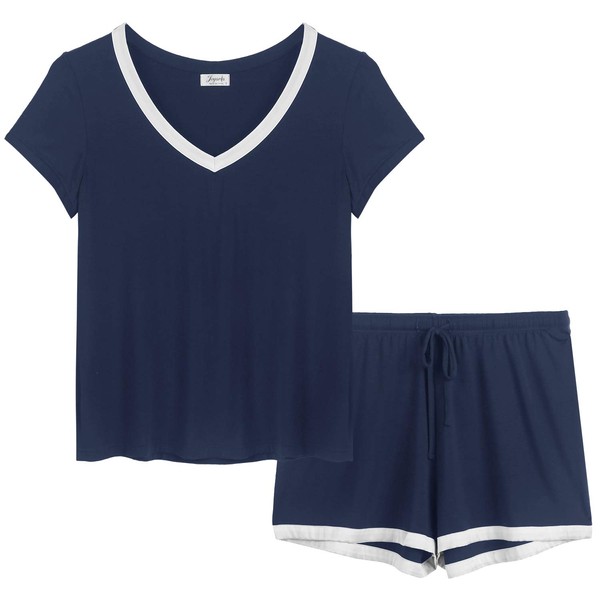 Joyaria Plus Size Pajamas for Women Set Bamboo Viscose Cooling