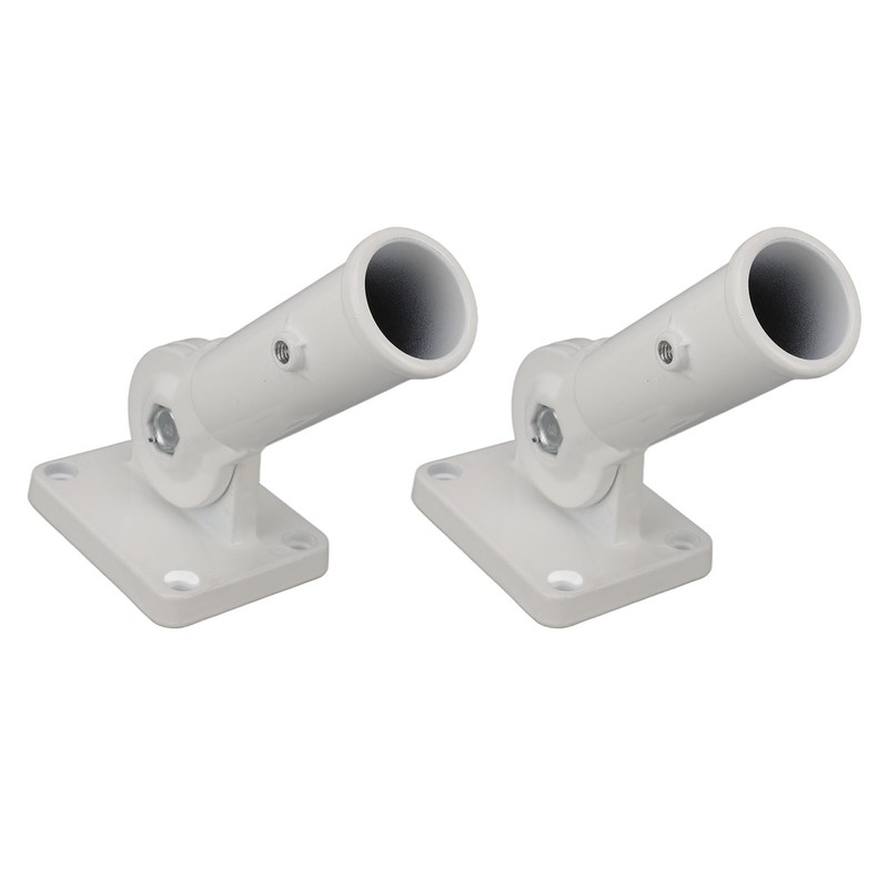 2Pcs Adjustable Flag Pole Holder Aluminium Alloy Metal Wall Mount