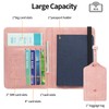 RNIEGA 2 Set Passport Covers Holder for Travel Leather Rfid