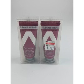 Almay 2 PACK ALMAY VELVET FOIL CREAM SHADOW 24 HR WEAR 040 RUBY GLAM