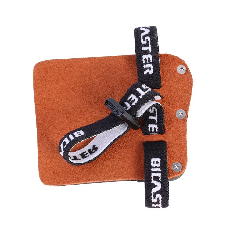 BICASTER SP3 Cowhide Leather Finger Tabs + Aluminium Plate (Small,