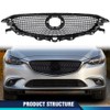 PIT66 Front Bumper Upper Mesh Hood Grille Grill Compatible with