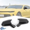 CheroCar Carbon Fiber Side Mirror Cover Horn Cap Decor for