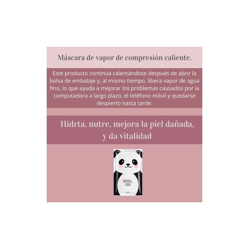 Mascarilla Termica Con Carbon Activado Hidrata Y Nutre Osito