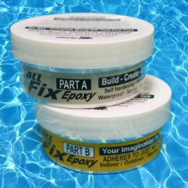 CirCut Epoxy All-Fix  2 Part A+B EPOXY Putty 8oz Kit Waterproof Sculpting Modeling Repair Pool Marine