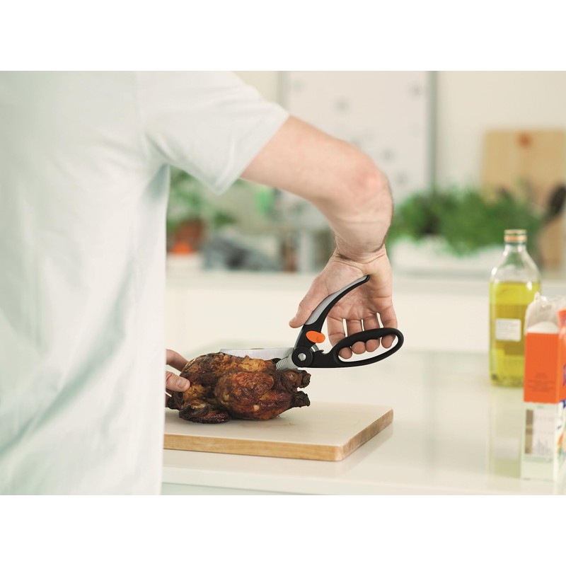 Fiskars Poultry Shears, Total Length: 25 cm, Steel/Synthetic Material, Functional