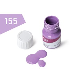 Kaps Dye Super Color + Preparer (25 ml Each), Professional Leather Dye for Natural Leather, Faux Leather and Fabric, for Nourishing and Repairing Leather Shoes (155 - Lilac)