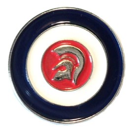 GBJUK Trojan MOD Helmet Enamel Lapel Pin Badge with Butterfly Back Clasp Metal, Metal
