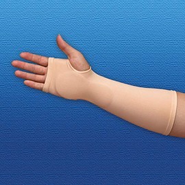 Silipos 14125 Carpel Gel Sleeve - [Right], Small Hypoallergenic Compression Tube with Medical Grade Mineral Oil Gel. Arm & Ankle Supports