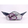 Microwavable Bowl Cozy in a Purple and Dark Gray butterfly