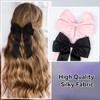 2 Pack Bow Hair Clips, Black Hair Bows for Women