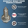 License Plate Screw Kit - Set of 4 Stainless Steel