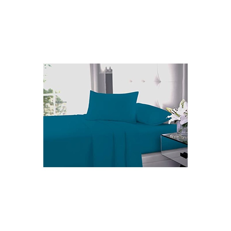 Fitted Bed Sheet With FREE MATCHING 2 X PILLOW CASES